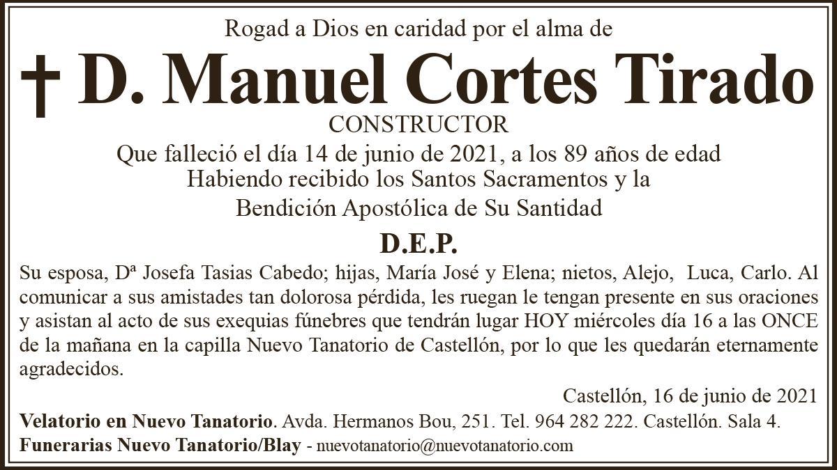 D. Manuel Cortes Tirado