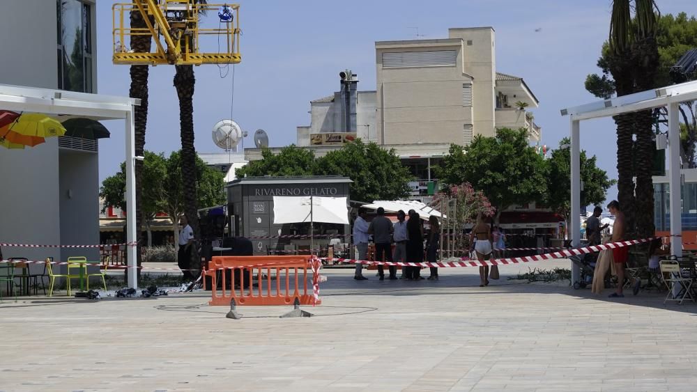 Clausuran una de las dos piscinas colgantes de Magaluf por fugas de agua