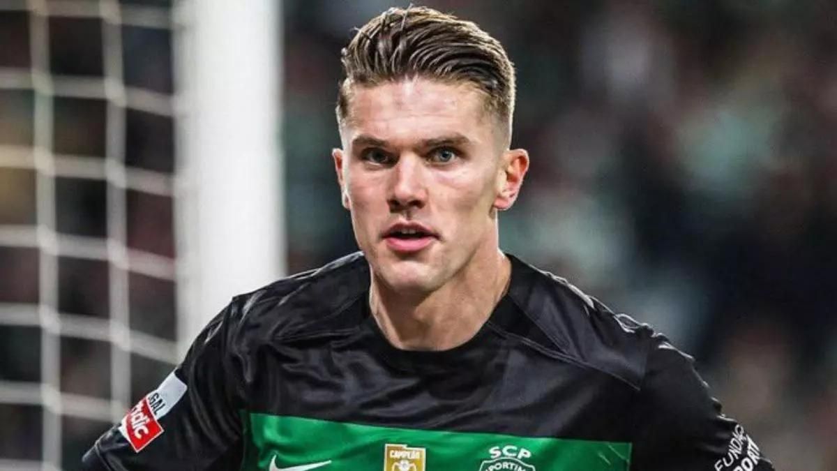 Gyökeres jugando un partido con el Sporting de Lisboa