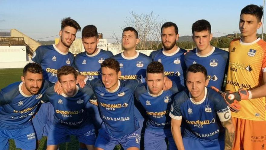 Imagen del once titular del Sant Rafel que esta jornada se enfrentó al Felanitx.