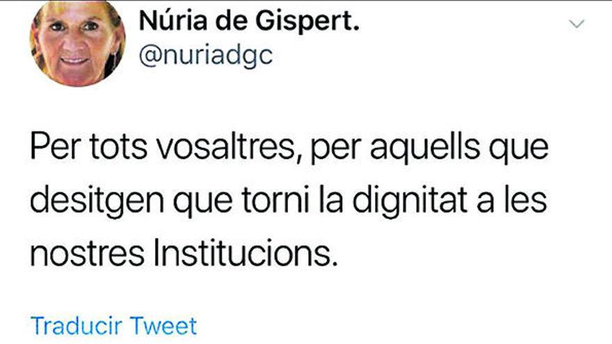 De Gispert encén l&#039;oposició amb un tuit que compara polítics de PP i Cs amb porcs