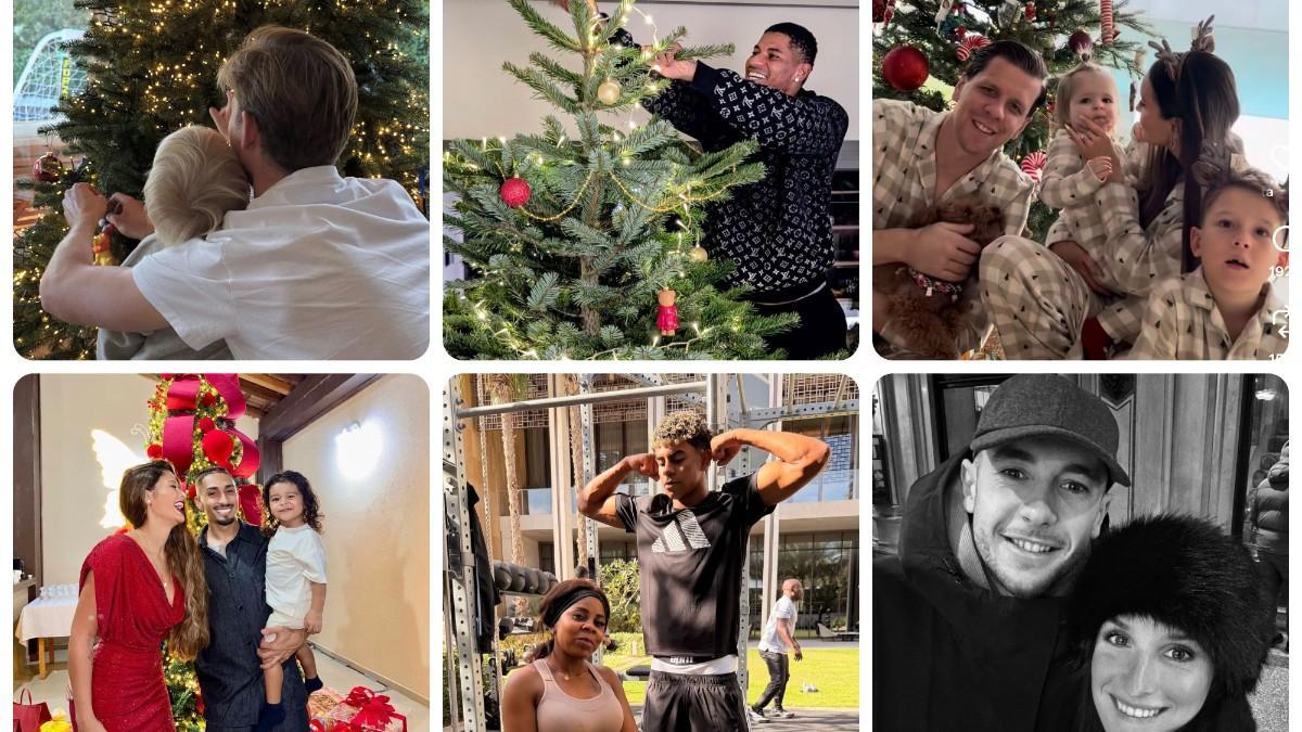 Los jugadores del Barça celebran las Navidades