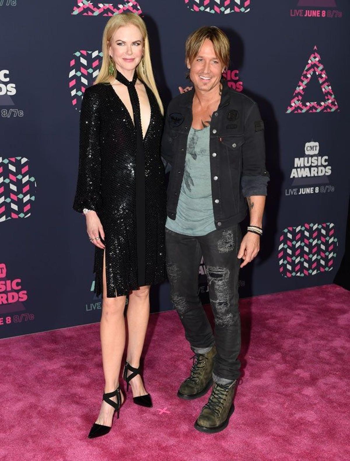 Nicole Kidman y Keith Urban, en la alfombra rosa de los CMT Music Awards 2016