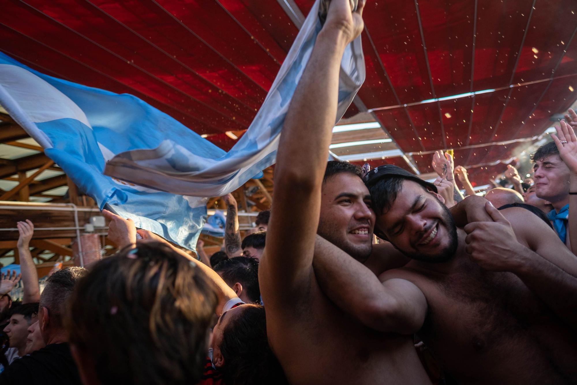 Celebración del Mundial de los argentinos afincados en Tenerife
