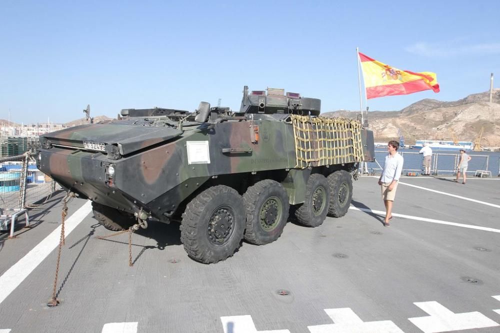 Jornada de puertas abiertas del buque Castilla en Cartagena