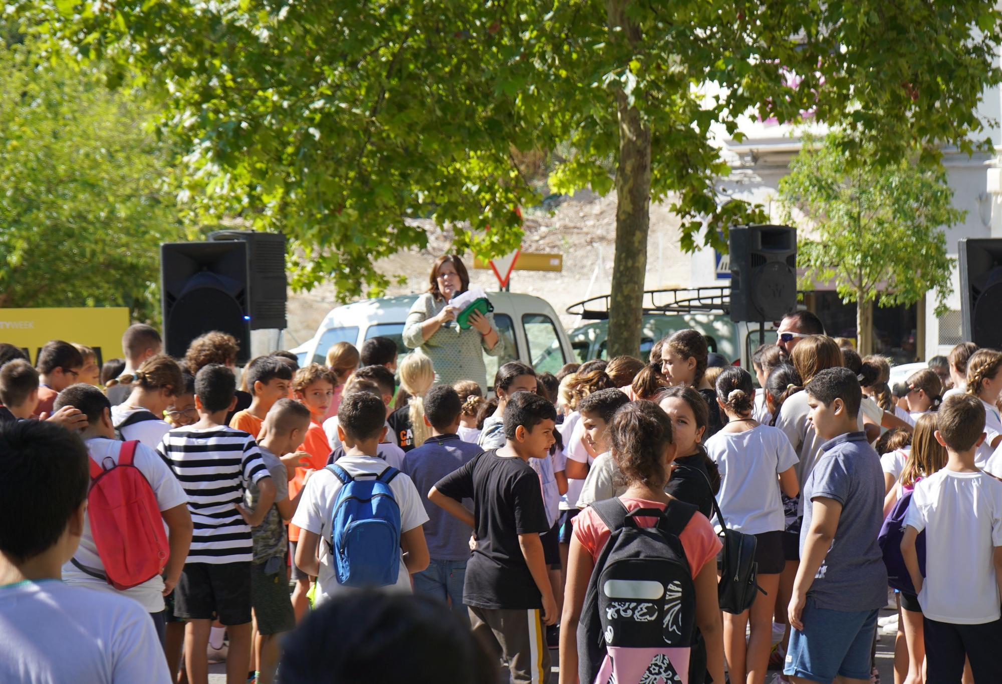 200 escolares de Ontinyent celebran el Día Mundial Sin Coches