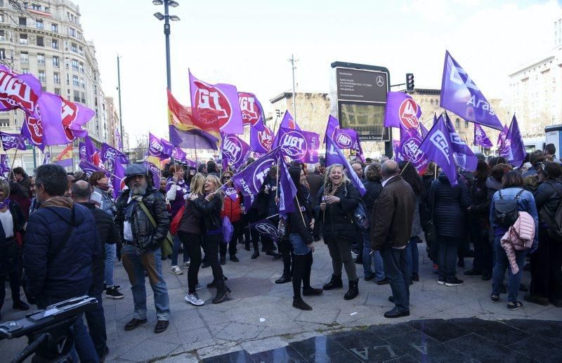 Concentraciones por el 8-M en Zaragoza