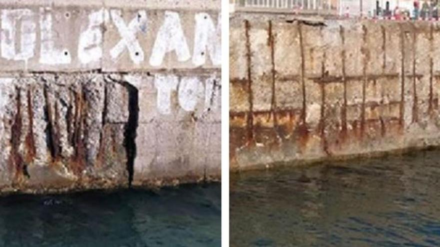 El Puerto de Málaga detecta daños &quot;de importancia&quot; en el hormigón del muelle 3