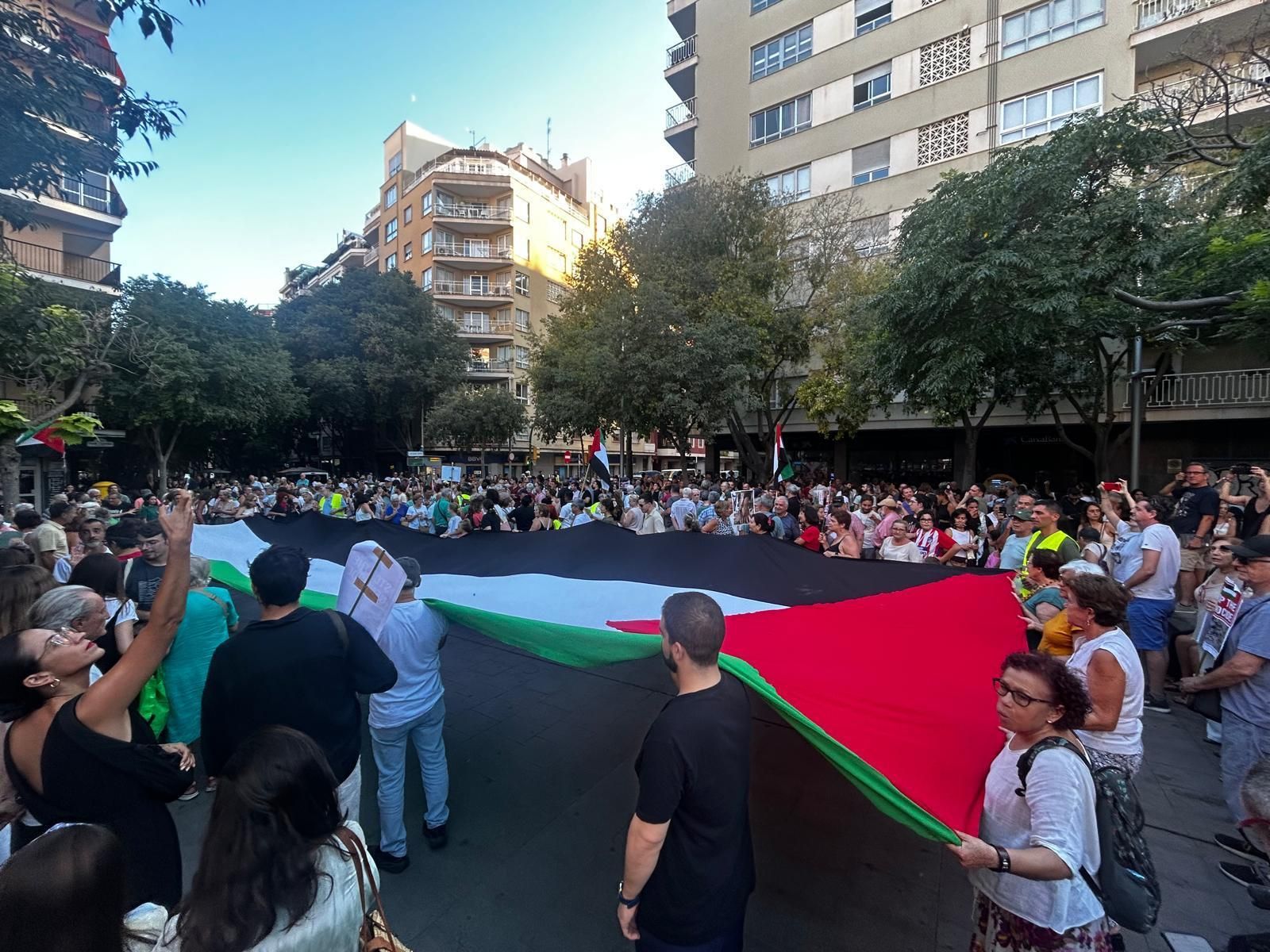 Mallorca se vuelca con Palestina: 58 marchas simultáneas exigen el fin del genocidio de Gaza