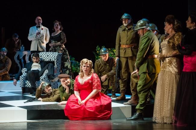 LA FILLE DU REGIMEN. Ensayo general. Teatro Pérez Galdós. Las Palmas de Gran Canaria, 18 de abril de 2017. A.C.O. 50º Temporada 2017