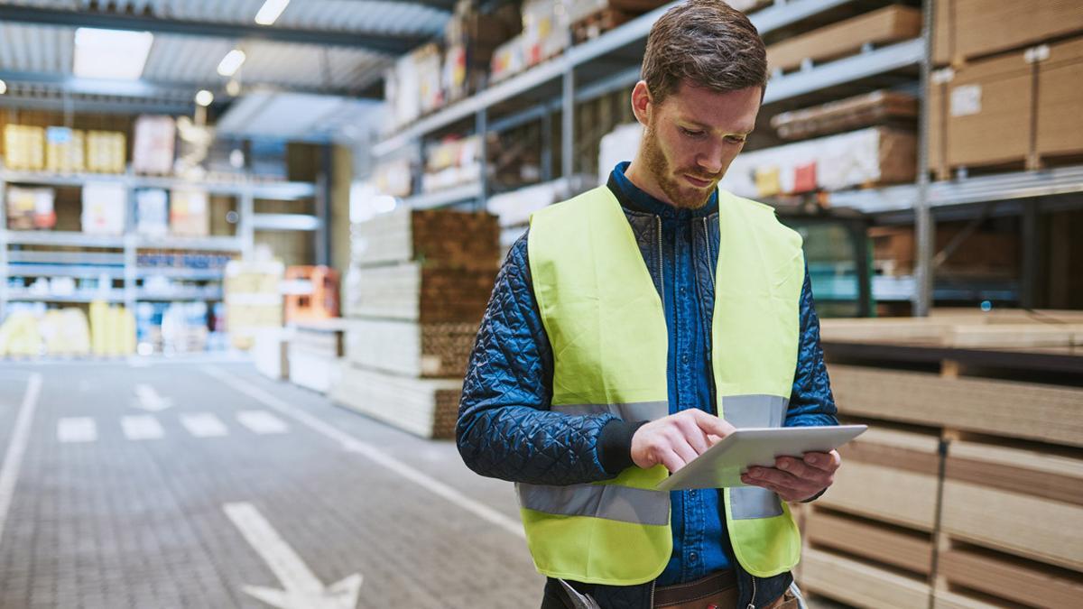 Control de un negocio a través de una tableta móvil