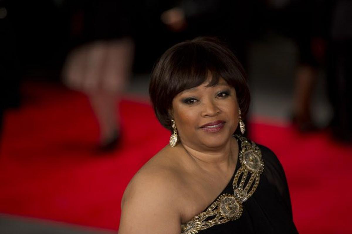 Zindzi Mandela en la premiere de "Mandela: Long Walk to Freedom"
