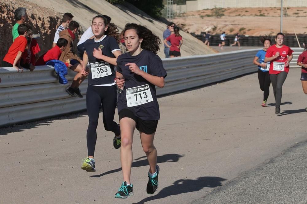 Cross Escolar Cartagena en el Circuito de Velocida