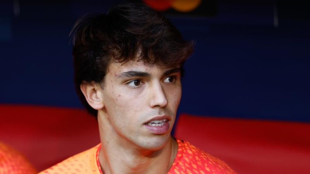 Joao Félix en el banquillo del Atlético de Madrid