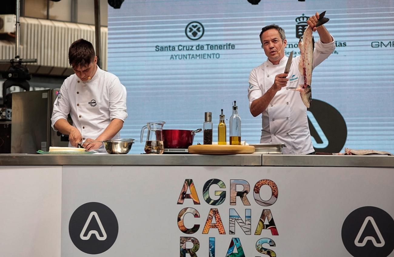 Demostración gastronómica del chef Javier Torres en la Feria Agrocanarias