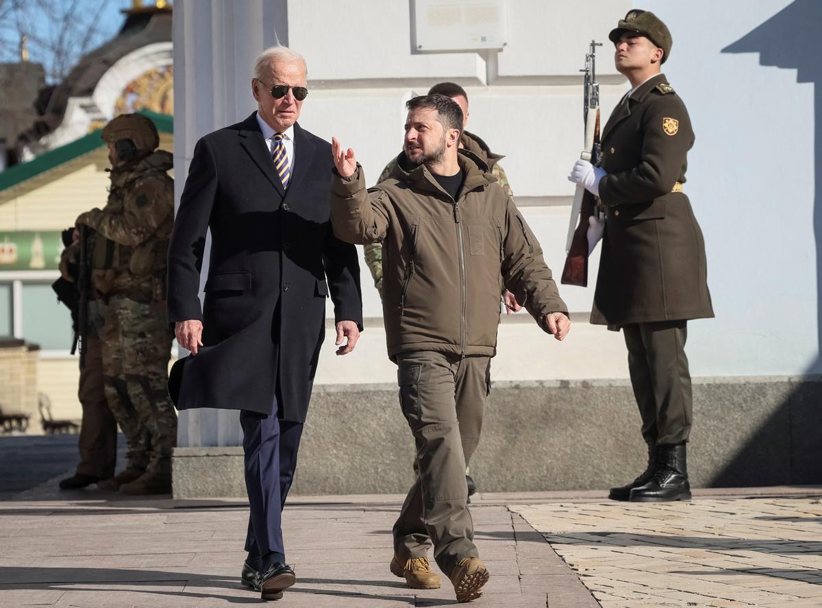 Joe Biden visita Kiev