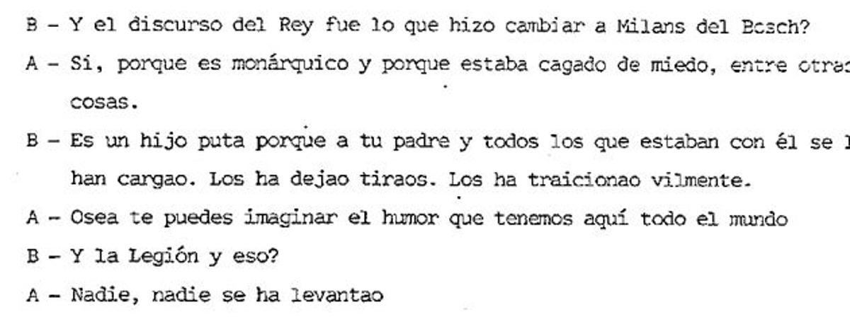 Captura de un trozo de conversación telefónica