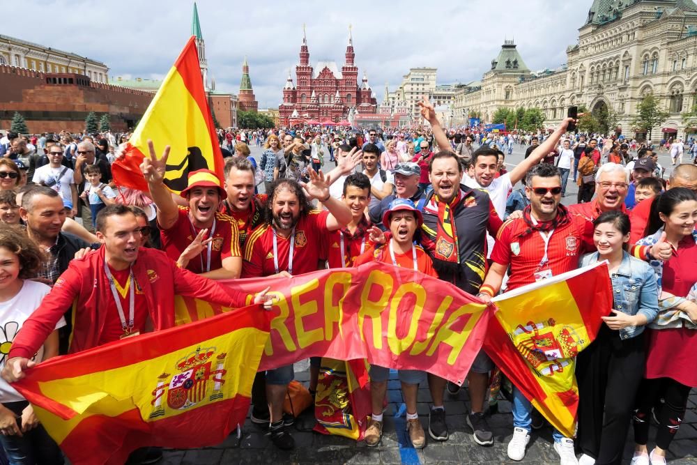 Mundial 2018: Las aficiones del España - Rusia