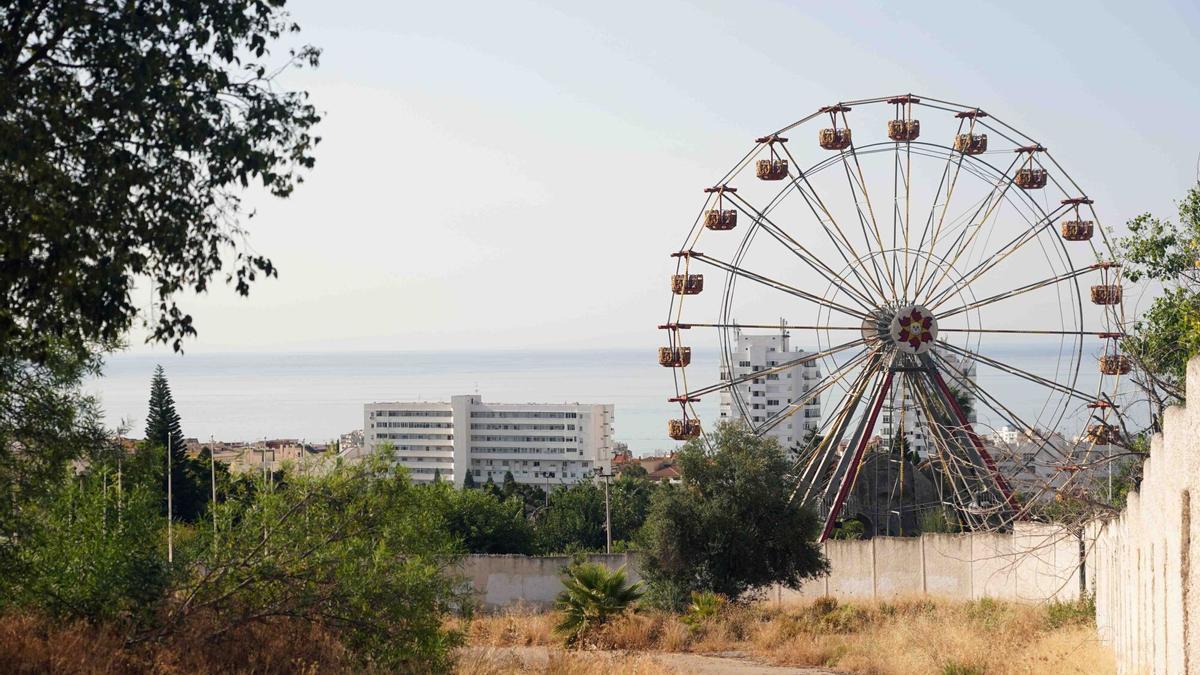 Vista actual de la noria de Tivoli, uno de sus emblemas.