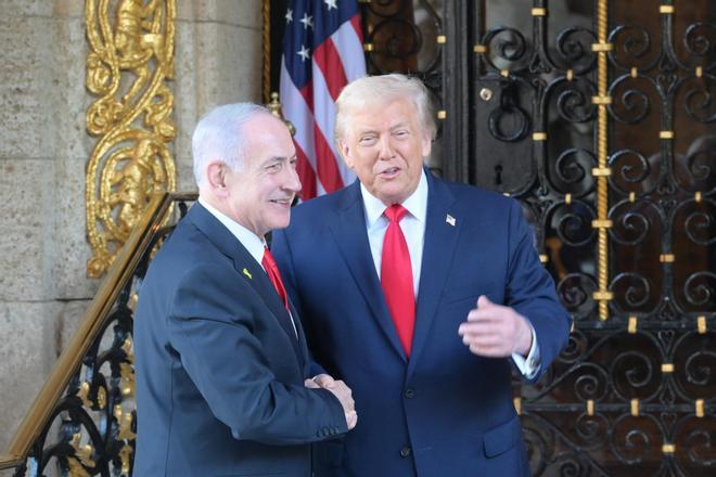 Netanyahu y Trump.