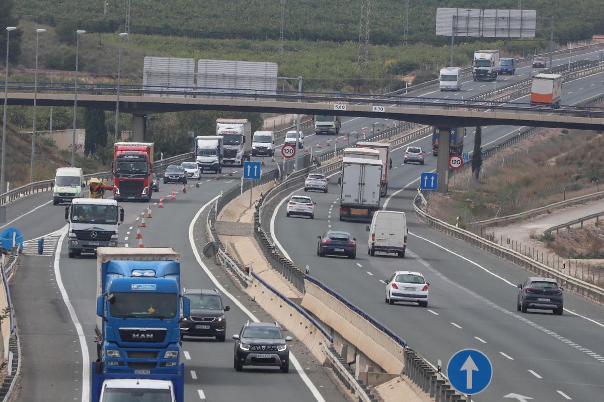 Tramo de la autovía A7 en Orihuela