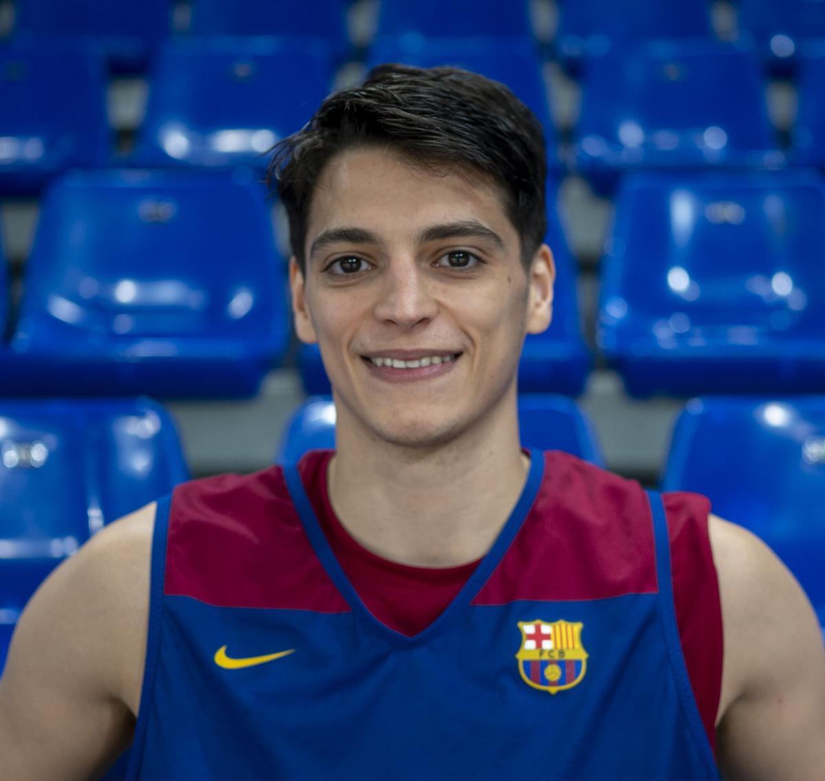 Primer plano del jugador argentino Juani Marcos.