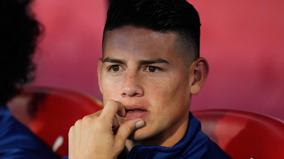 James Rodríguez, centrocampista colombiano del Rayo, no jugó un solo minuto frente al Girona.