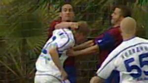 Rubiales, a pu?ezados con futbolistas rusos en 2005