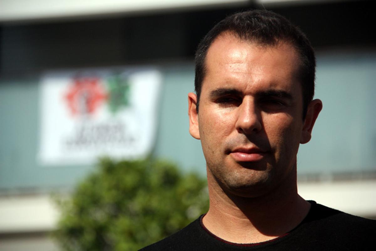 Declaracions de Jaume Grau, membre i portaveu de la plataforma ’Aturem Eurovegas’, aquesta tarda a Cornellà de Llobregat.