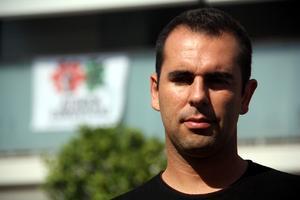 Declaracions de Jaume Grau, membre i portaveu de la plataforma ’Aturem Eurovegas’, aquesta tarda a Cornellà de Llobregat.