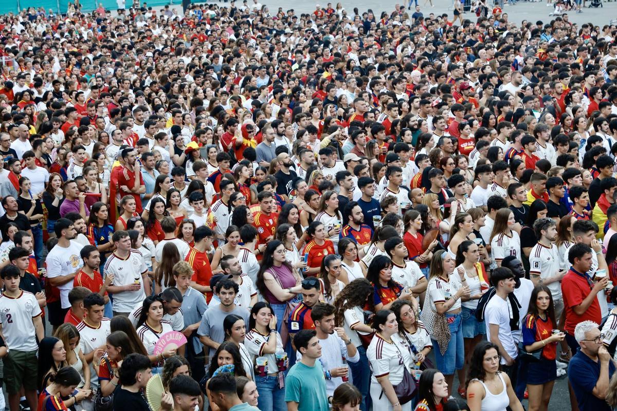 Así se vivió el partido de España contra Francia en Gijón Así se vivió el partido de España contra Francia en Gijón