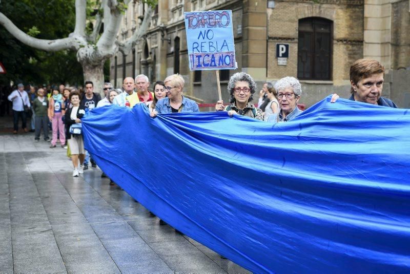 Manifestación contra el ICA en Zaragoza