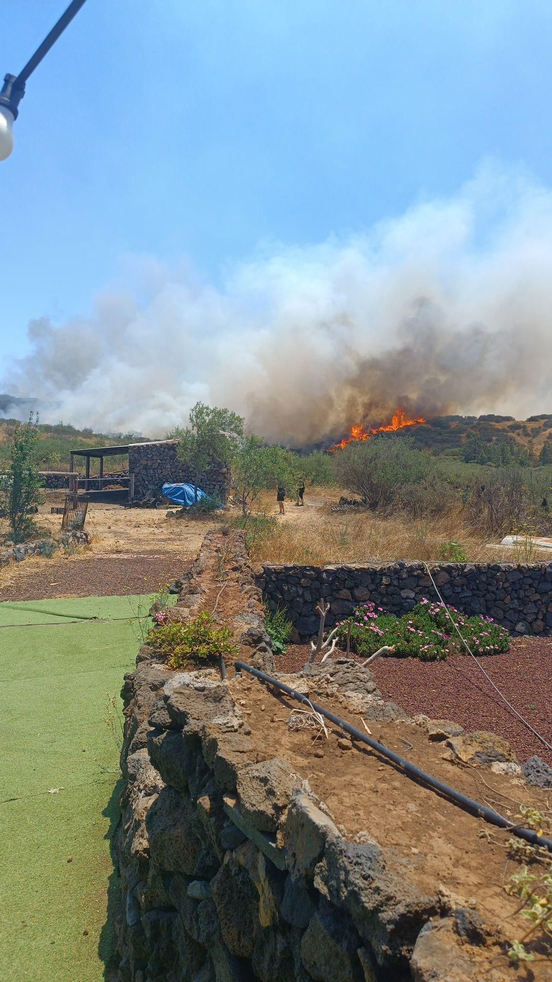 Incendio declarado en El Tanque