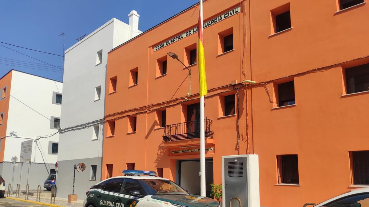 La casa cuartel de la Guardia Civil de Burriana, en una imagen de archivo.
