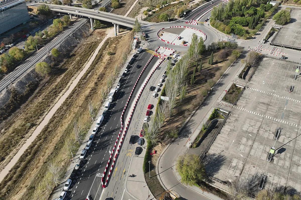 Imágenes del progreso de la integración de Ifema en el circuito de Madrid.