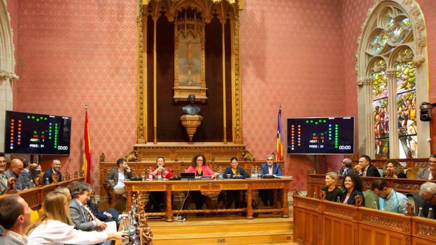 Imagen de un pleno del Consell de Mallorca.