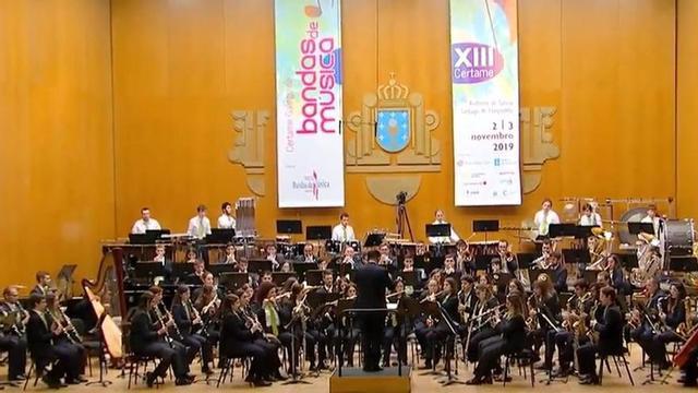 A Banda da Escola de Música de Rianxo durante un concerto. | CEDIDA