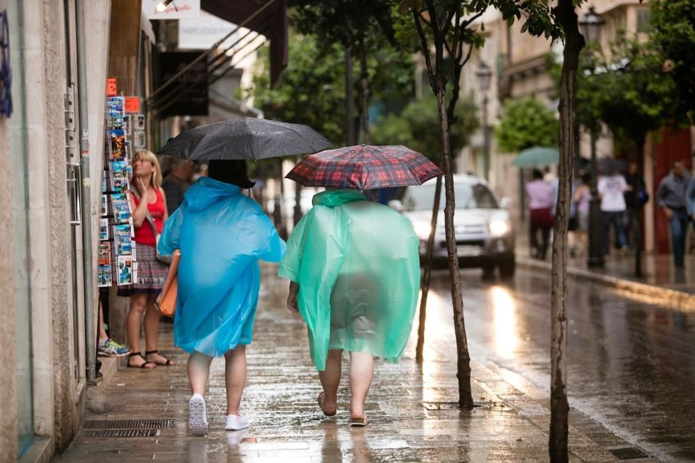 Jornada en Palma marcada por la lluvia