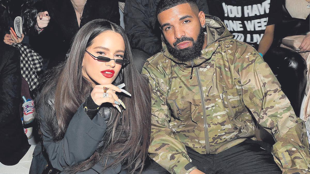 Rosalía, junto al rapero Drake, en Nueva York