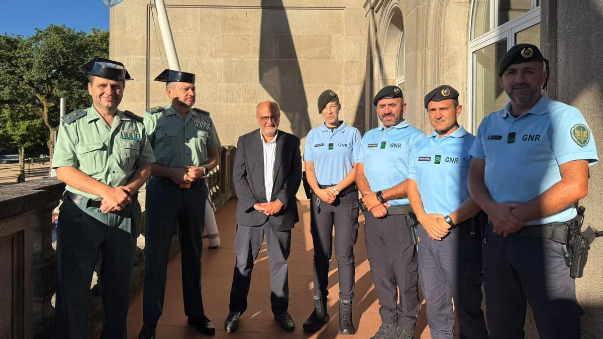 Cuatro gendarmes portugueses actuarán junto a la Guardia Civil en territorio gallego.