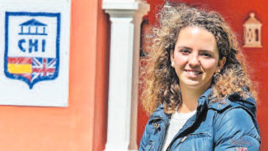 Begoña Santomé posa en Humboldt Manor, centro de bachillerato de alto rendimiento del Colegio Hispano Inglés.