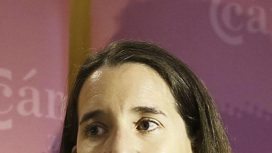 Irene Núñez, durante su última visita a Zamora.