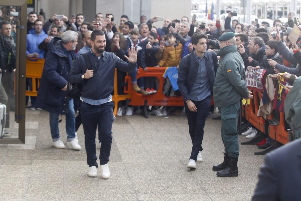 El Barcelona llega a Asturias para su duelo ante el Sporting