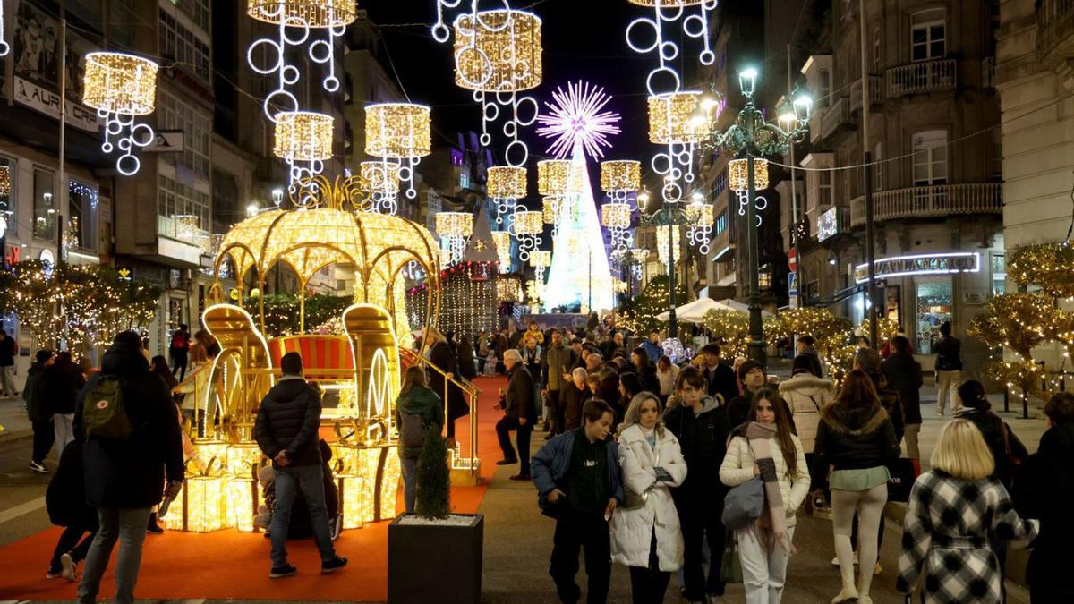 Policarpo Sanz, a rebosar de gente durante las navidades pasadas.