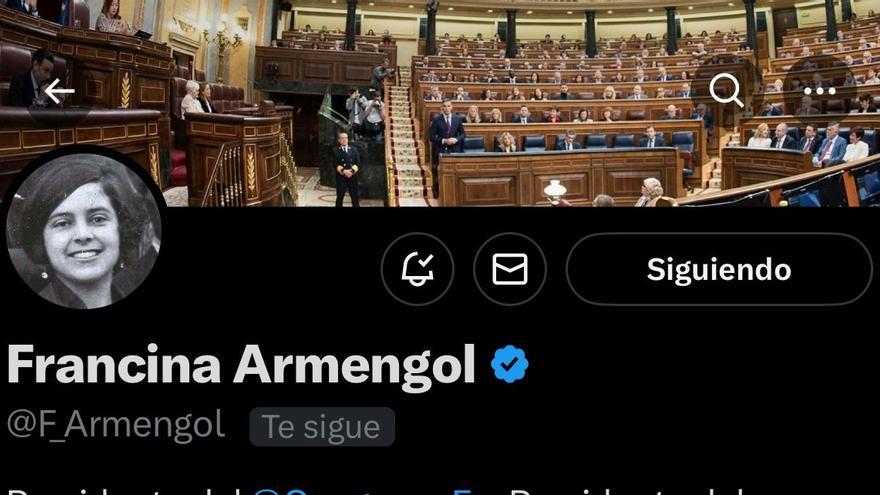 Francina Armengol cambia su foto de perfil en redes sociales por una de Aurora Picornell