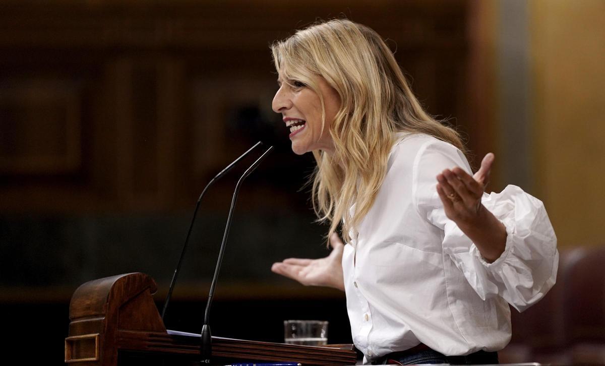 Yolanda Díaz. Sesión de control al Gobierno en el Congreso de los Diputados.