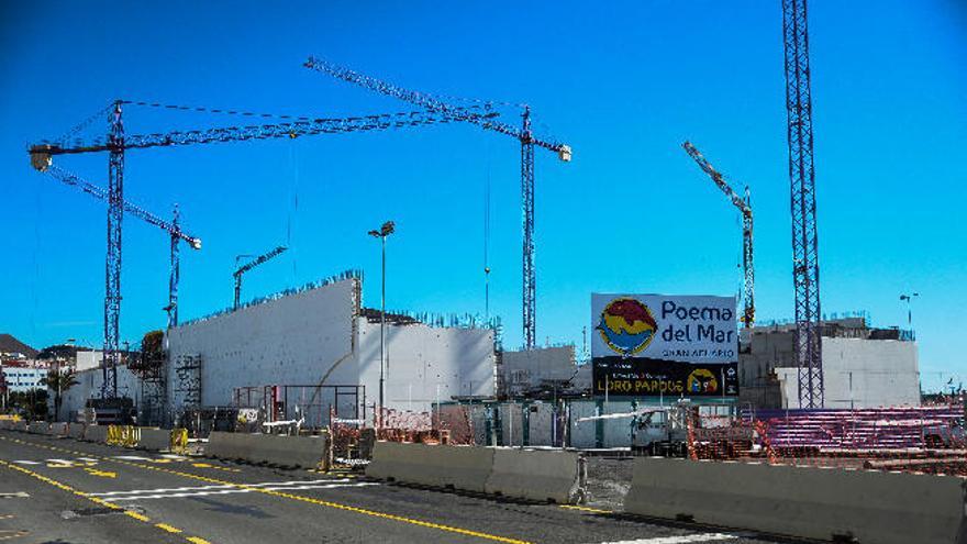 Obras del acuario Poema del Mar.