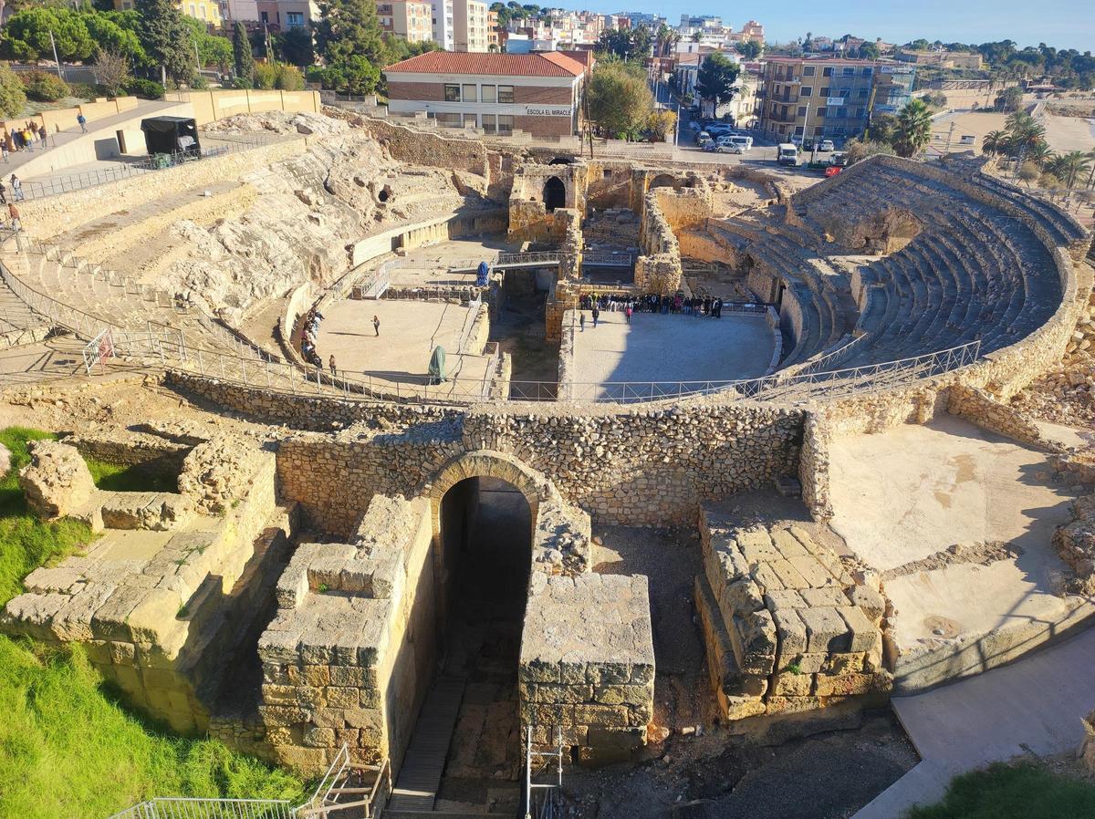 El Anfiteatro de Tarragona, uno de los más importantes de la península Ibérica y declarado Partimonio de la Humanidad.