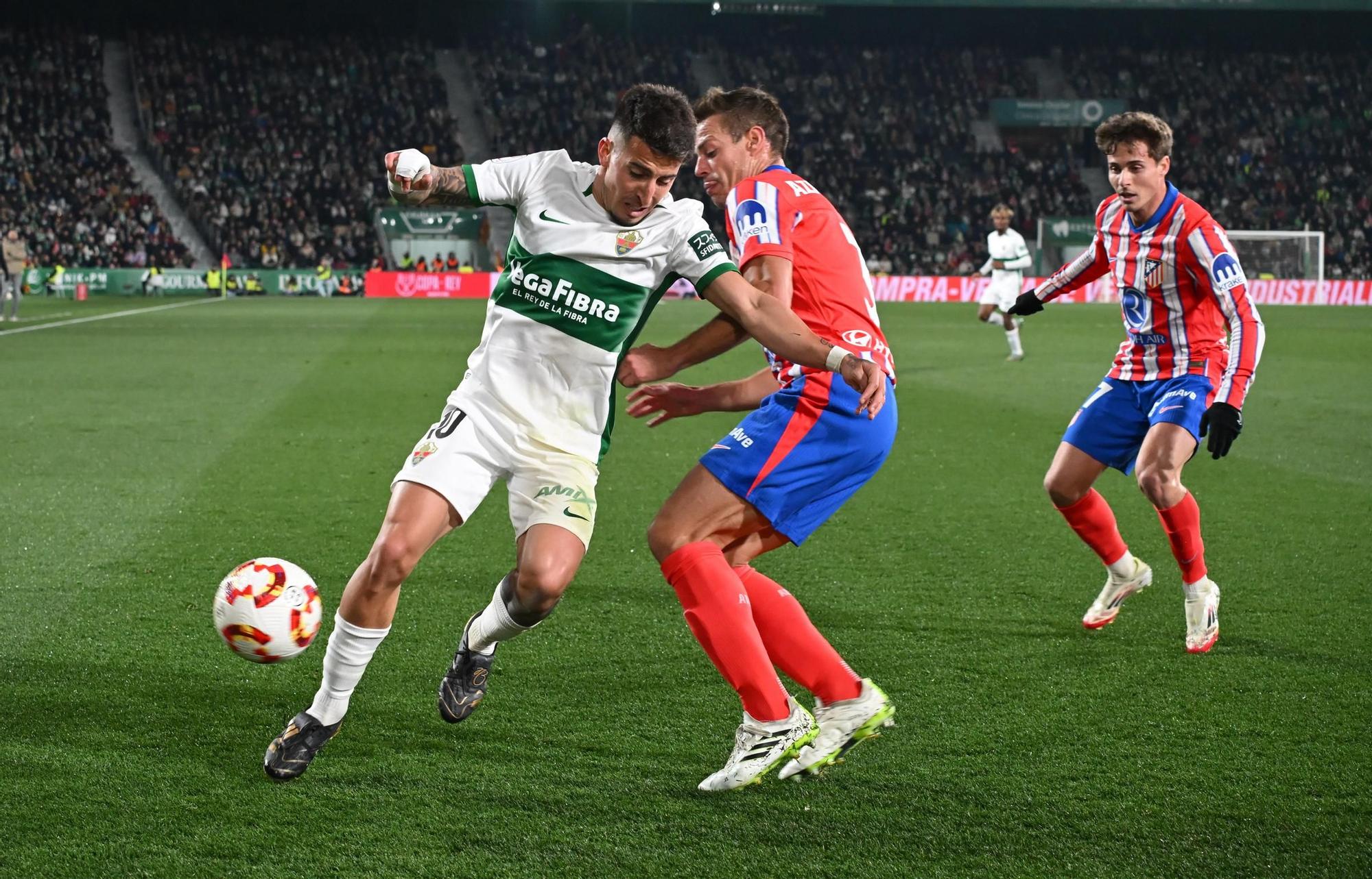 El Elche cae en los octavos de Copa del Rey frente al Atlético de Madrid (0-4)