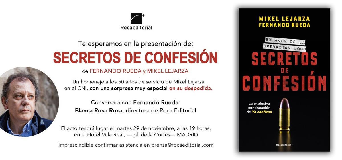 Secretos de confesión, la presentación este martes 29 de noviembre.
